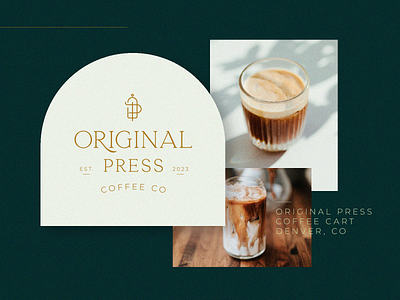 Original Press Coffee Branding brand identity branding classic coffee coffee brand food and beverage graphic design identity lockup logo logo mark