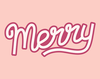 Merry Holiday Lettering christmas holiday lettering merry merry christmas typography