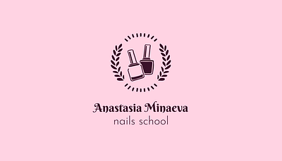 Nails school logo after effects animated logo animation beauty brand identity branding design graphic design identity illustrator logo logo animation logotype motion desigh motion graphics nails nails logo nails school nails school logo sertificate