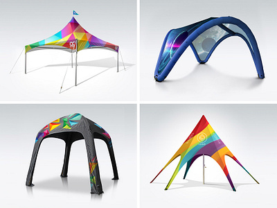 Custom Printed Tents graphic design product design