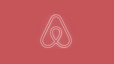 Airbnb Soft Neon Logo branding design logo motion motion graphics promo