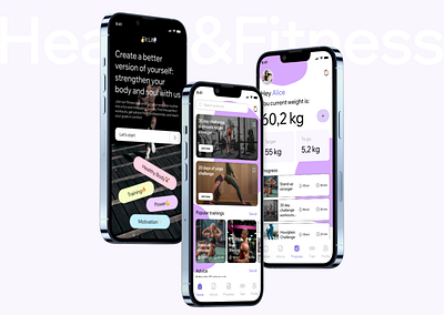 Fit Life - Health and Fitness UI Design Concept app challenge daily ui design concept health and fitness mobile ui ui design ux ux design uxui web design
