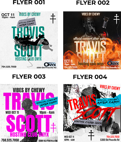 Travis Scott Official After Party Flyer