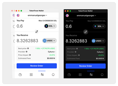 Cryptocurrency wallet: Browser Extension aggregator browser chrome crypto cryptowaet daap defi dex extension productdesign software swap ui ux web3