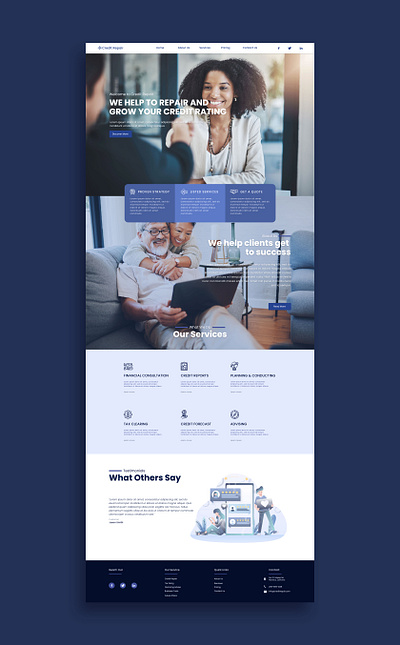 CREDIT REPAIR branding graphic design ui web design