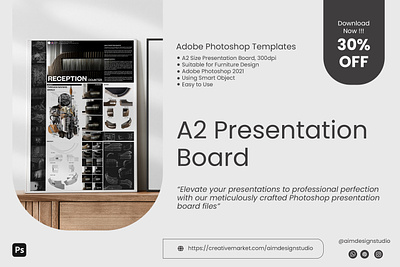 A2 Presentation Board Templates board graphic design photoshop presentation board
