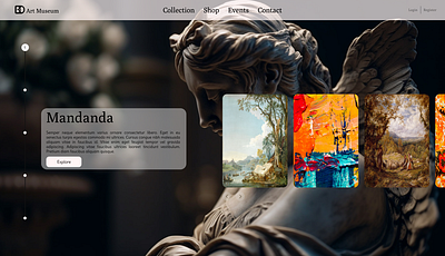 Mandanda Art Museum art branding design logo ui ux web web design