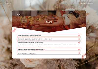 Dailyui - 92 Frequently Asked Questions 3d animation app behance branding dailyui design figma graphic design illustration logo motion graphics typography ui website wedding