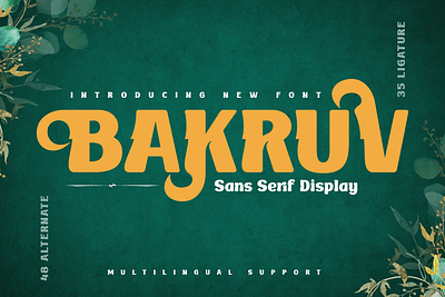 BAKRUV | Serif Classic Modernism typeface