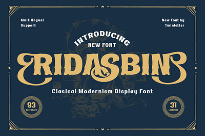 Ridasbin | Serif Classic Modernism typeface
