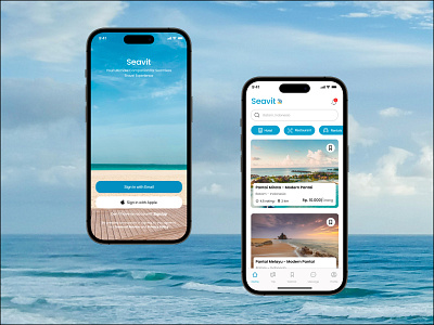 Seavit App app mobile sea travel ui