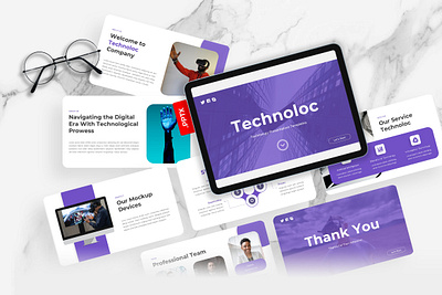 Technoloc PowerPoint Template agency business gsl key modern powerpoint ppt pptx presentation template purple technoloc technology ui website white