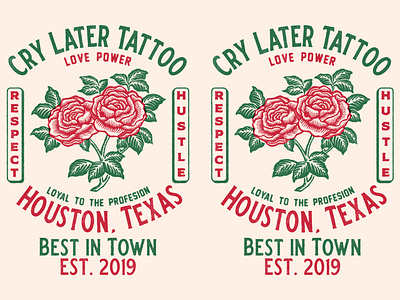 CRY LATER TATTOO - LOVE POWER graphic design illustration tattooart tattoomerch tattoomerchandise vintage vintageart