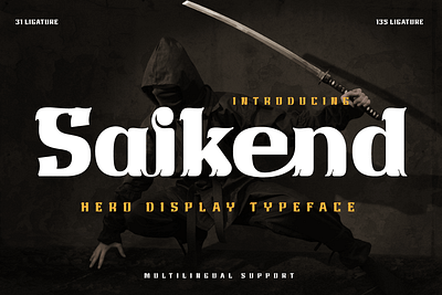 Saikend | Display Hero Font varsity