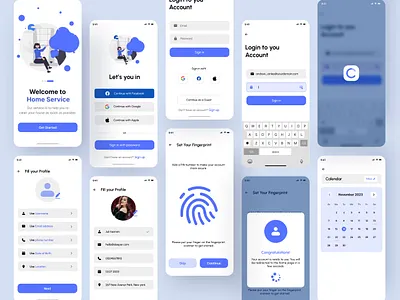 Home service app app app design app ui booking app cleaning services design graphic design home home service home service app illustration mobile mobile app mobile app design mockup popular app service app solution ui ux