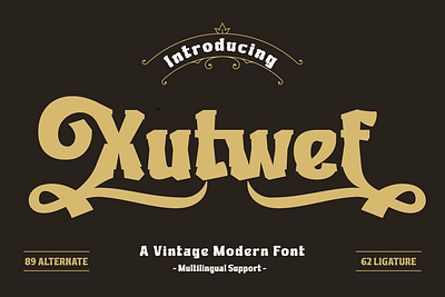 Xutwef | Display Hero Font varsity