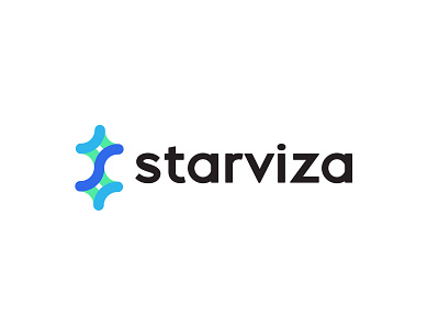starviza 2 branding geometric logo logodesign modern simple star