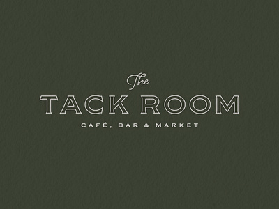 The Tack Room 2d 2d design adobe illustrator brand brand identity branding concept graphic design hospitality logo logo design logomark logotype mark marketing travel type typography western