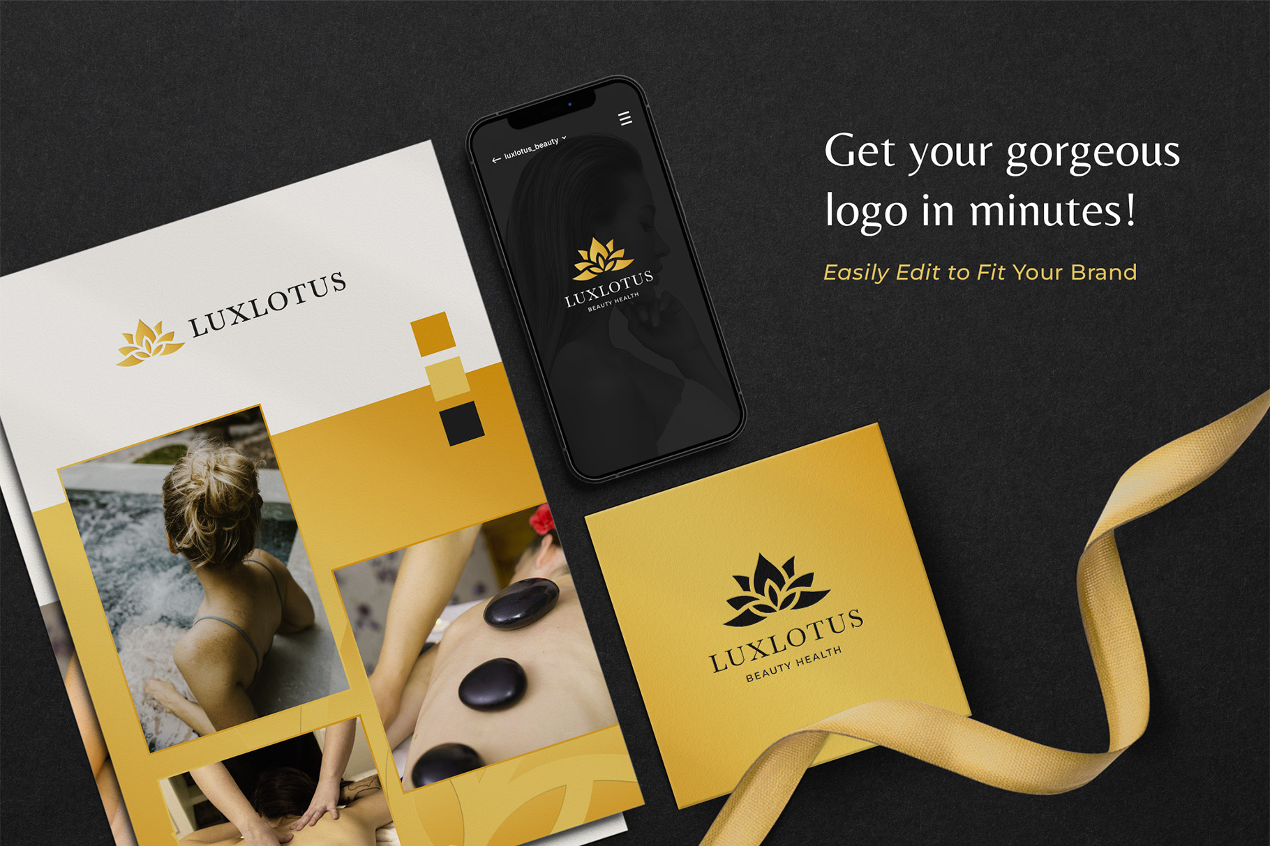 Luxlotus Cosmetic Logo badge logo brand identity brand visual branding design graphic design identity design logo logo brand logo design logo designer logo mark logos logotype minimal visual identity