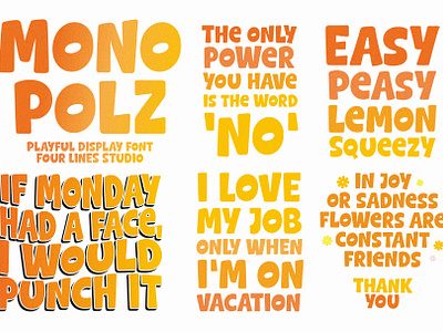 Mono Polz - Playful Display Font