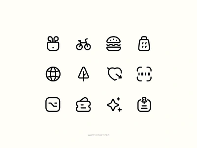 Iconly Pro, Light icons! burger design figma framer icon icondesign iconly pro iconography iconpack icons iconset illustration sketch tree ui