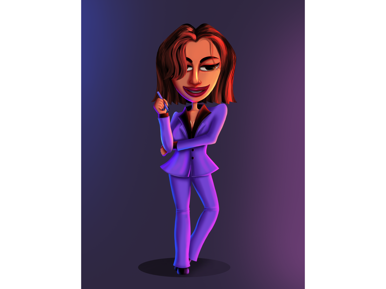 Lady Boss art artist boss business business woman corporate design digital art equality illustration lady boss logo office paintings photoshop portrait woman women women empowerment womens day
