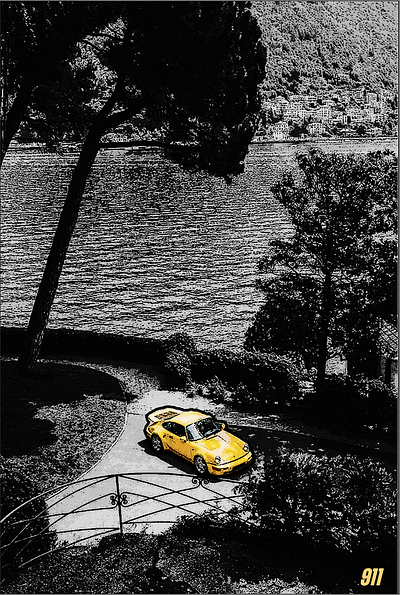 PORSCHE 911 cars design graphic design illustration illustrator photoshop poster wallpaper