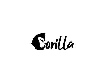 gorilla animal blak conceptual creative gorilla graphic design illustration logo
