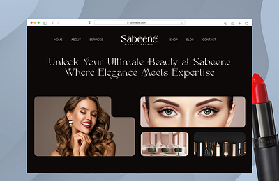 Salon Website Landing page animation branding design designer graphic design graphidesign landingpage logo ui ux website websitedesigner websites