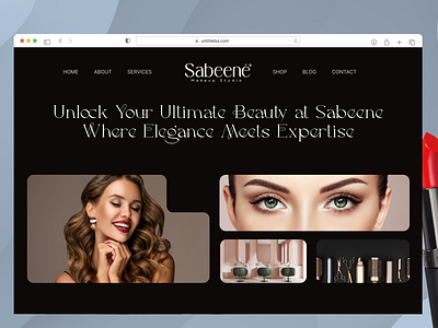 Salon Website Landing page animation branding design designer graphic design graphidesign landingpage logo ui ux website websitedesigner websites