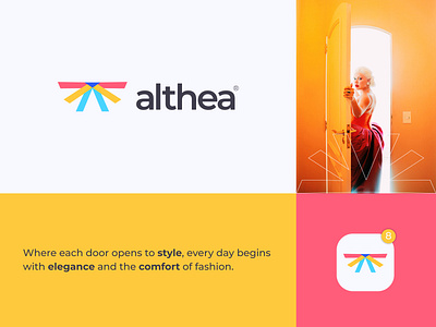 ALTHEA Logo a logo design apparel brand design brand identity branding clothing clothing brand ecommerce fashion fashion brand graphic design logo logo branding logo design logo presentation minimal logo modern logo popular logo shopping logo startup business