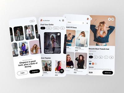 FashionFusion: Elevate Your Style Game with Our Fashion App 👗📱 app cart clean clothing app e commerce ecommerce fashion fashion design fashion store ios mobile app modern online shop online store shop shopping store streetwear ui ux
