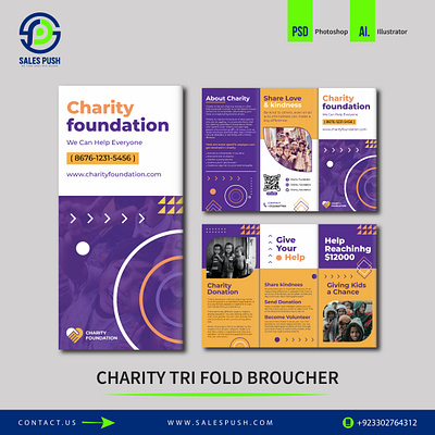 Charity Foundation Tri Fold Broucher b fold broucher broucher broucher design charity broucher chrity broucher designs graphic graphic design graphic designer graphic designs tri fold broucher