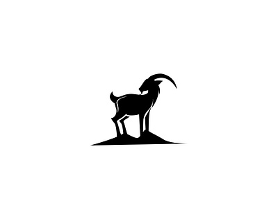 Goat animal creative cute graphic design illustration logo mark