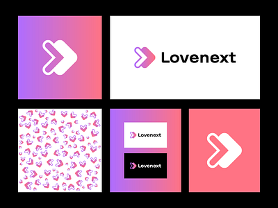 Lovenext Logo brand branding design graphic design illustration l logo logo logo design lovenext minimal modern