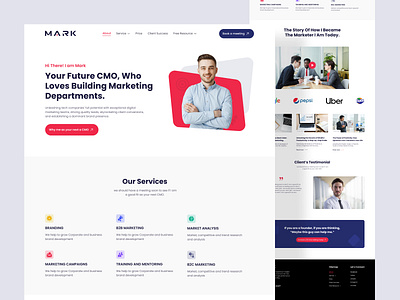 CMO - Landing Page branding cmo creative design landing page landing page design personal portfolio product design theme ui design uiux design web web design website wordpress