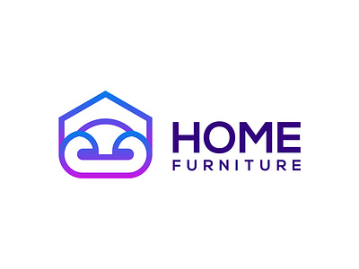 Modern Home Furniture Company Logo Design brand brand identity branding design furniture furniture logo furniture logo design graphic design home home furniture home furniture logo home logo home logo design home mark house logo house logo design house mark logo logo design modern logo