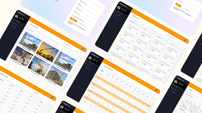 Construction App adobexd consilion design illustration landing page landing page design landing page ui ui uixdesign web page