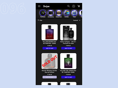 Day096 Current In Stock 096 3d 96 branding current in stock daily ui challenge dailyuichallenge096 design ecommerce figma graphic design illustration logo perfume stock ui ux