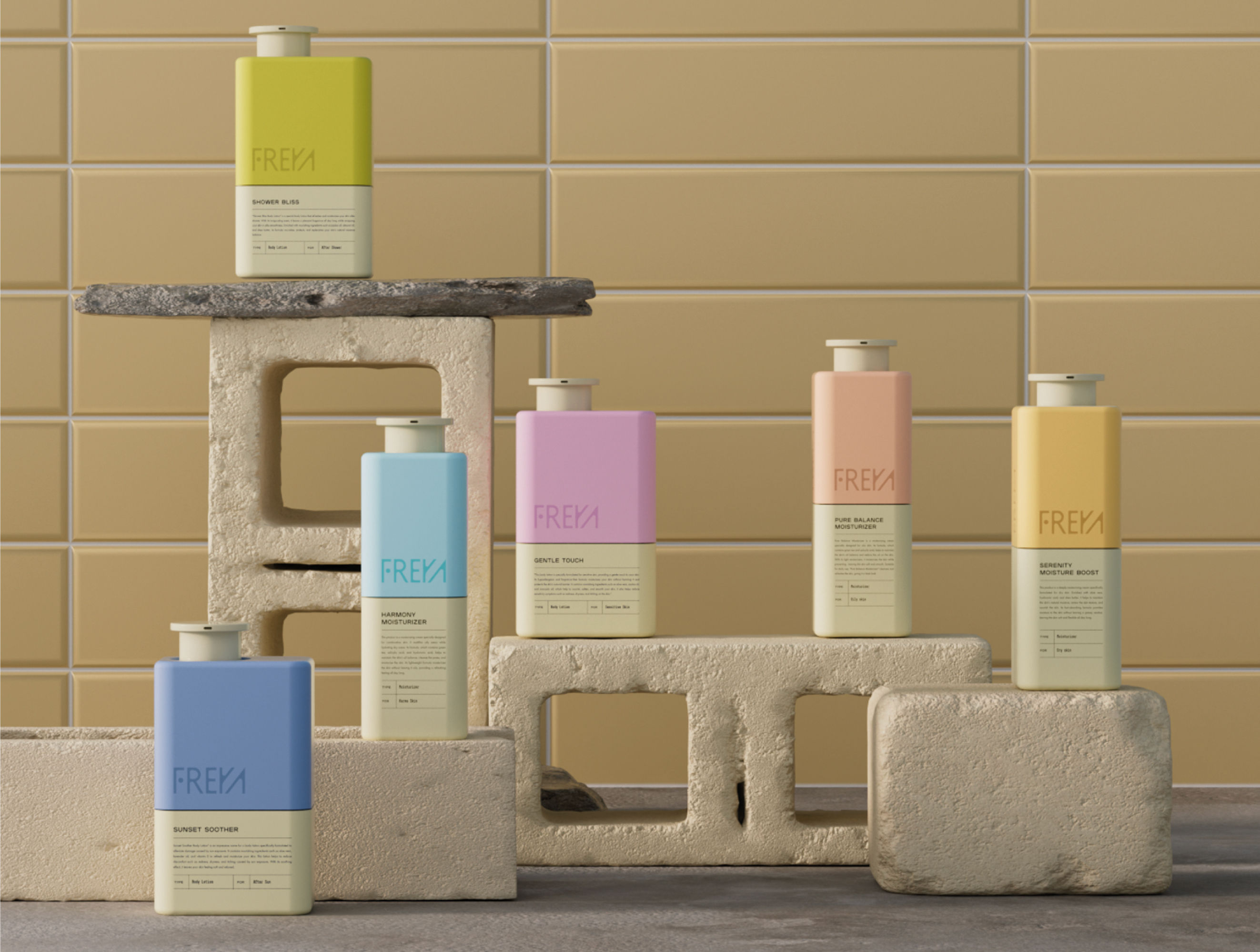 Freya / Skincare packaging by Mustafa Akülker for Marka Works Branding  Agency on Dribbble