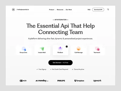 SaaS Landing Page Design agency branding dstudio dstudio agency header landing page minimal product design saas saas landing page design saas platform subscription typography user experience web design web development web ui website