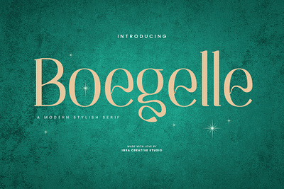 Boegelle – A Modern Stylish Serif simple font