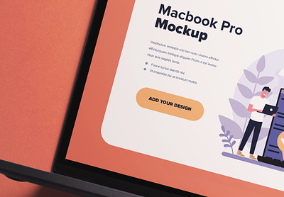 Macbook Pro 16inch Screen Laptop Mockup network