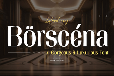 Borscena – A Luxury Classic Serif Font simple font