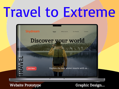 Travel Agency Website Design agency booking color contact discover dream extreme far hill macbook near plane sea sky ticket train travel ui ux website
