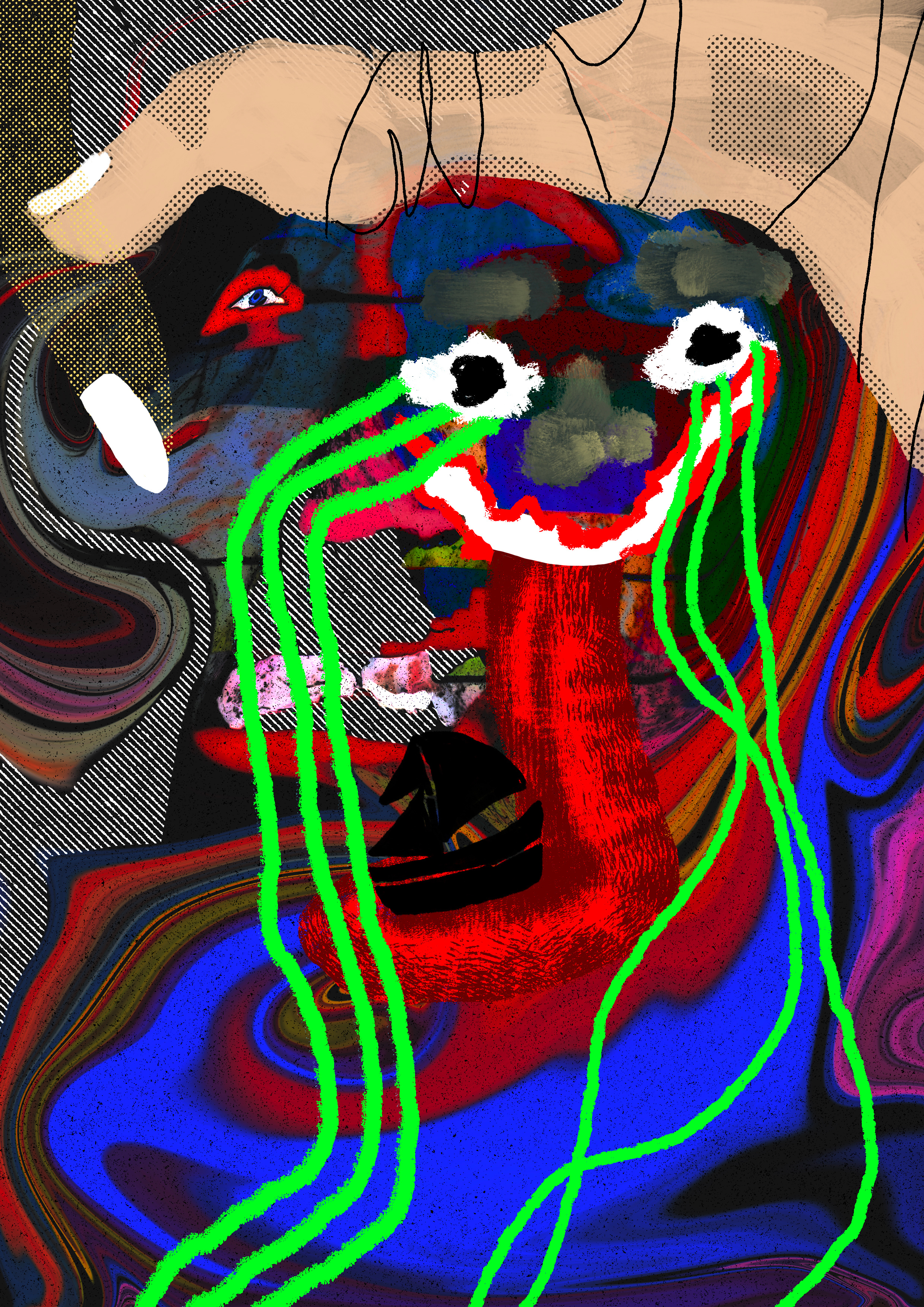 Demons? 2dillustration abstract illustration abstract work adobe photoshop artist bitmap digitalart digitalartist illustration photoshop