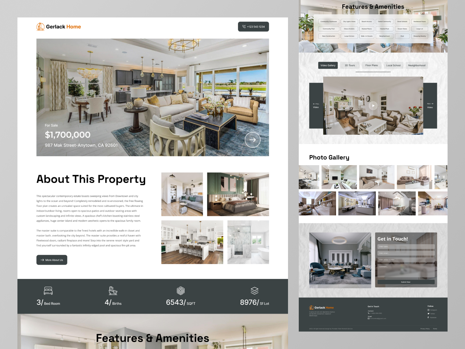 Modern Home Website by Most. Salma Khatun on Dribbble