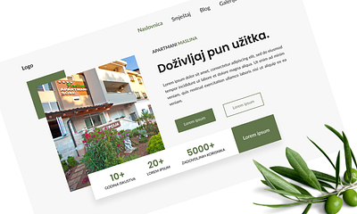 Website Design for Seaside Apartments ui ux webdesign