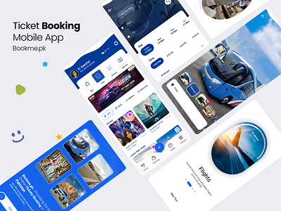 Bookeme Mobile app redesign booking app mobile app redesign app ticket booking ui uiux user interface designer