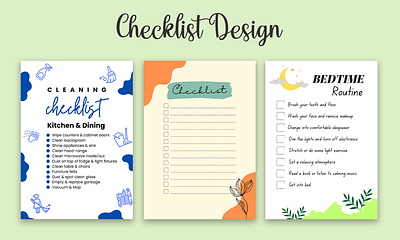 I will design Checklist and Planner for you checklist menu list planner pricelist sell sheet